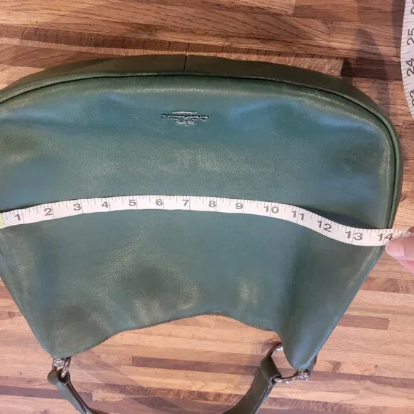 Coach Nomad Hobo Dark Green Glove tanned Leather Shoulder Bag Purse 36026 - Picture 9 of 14
